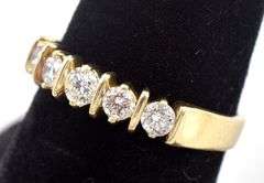 Stunning  10K Yellow Gold Diamond Ring