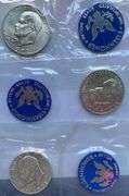 3 Blue Envelope Ike Silver Dollars