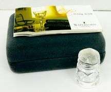 Vintage Waterford Crystal Thimble with Box