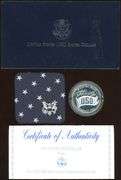 2 Different Proof Commemorative Silver Dollars w/Box & CoA: 1991 & 1992