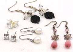 Group lot of 925 sterling silver earrings