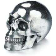 Hand Carved Gemstone Hematite Crystal Skull
