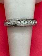 BRAND NEW CERTIFIED 14K WHITE GOLD BAND. 1.00 CARAT