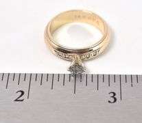 Sparkling 14K Yellow Gold Diamond Ring