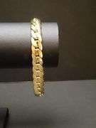 47.3 Gram 14Kt Gold Plated Italian Link Bracelet
