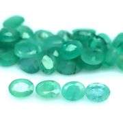 Bright emerald green 7.58ct 40pc emerald set