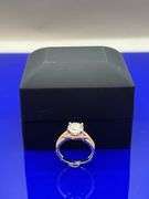 Sparkling 2.15 Ct 14 Kt White Gold Plated Engagement Ring