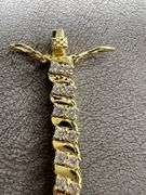 Sparkling 14 Kt Gold Plated Tennis Bracelet