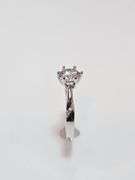 Sparkling 1 Ct VVs1 White E-F Simulated Lab Diamond Ring