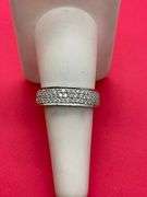 CERTIFIED 14K WHITE GOLD DIAMOND ETERNITY BAND. 2.04 CARATS