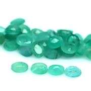 Bright emerald green 7.58ct 40pc emerald set