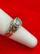 CERTIFIED 18K GOLD AND PLATINUM DIAMOND RING
