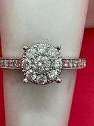 BRAND NEW CERTIFIED 14K WHITE GOLD DIAMOND RING