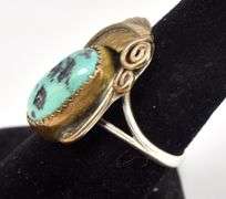 Turquoise Gemstone Ring in Sterling Silver