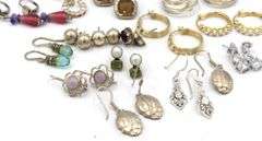 Group lot of Vintage 925 sterling silver earrings