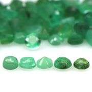 Round cut 6.28ct 148pc Zambain Emerald set