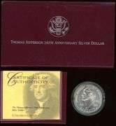2 Different BU Commemorative Sets w/Box & CoA: 1993 Dollar & 1994 2-Piece