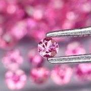 Diamond cut! Eye clarity!! 2.30ct REAL PINK RUBY set!!!