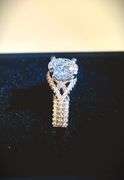 Sparkling 2.15 Ct 14 Kt White Gold Plated Engagement Ring