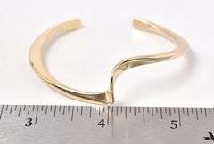 Brilliant 14K Yellow Gold Cuff Bracelet