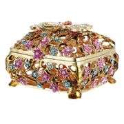 Butterfly Rhinestone Trinket Box