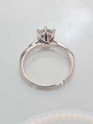 Sparkling 1 Ct VVs1 White E-F Simulated Lab Diamond Ring