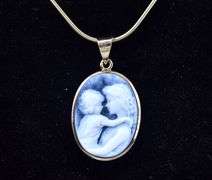 Angelic 14K Yellow Gold Cameo Pendant Necklace