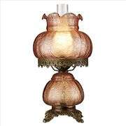 Rose Court Victorian-Style Hurricane Table Lamp