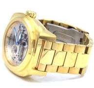 Invicta Aviator Ghost bridge Mechanical Skeleton gold plated watch
