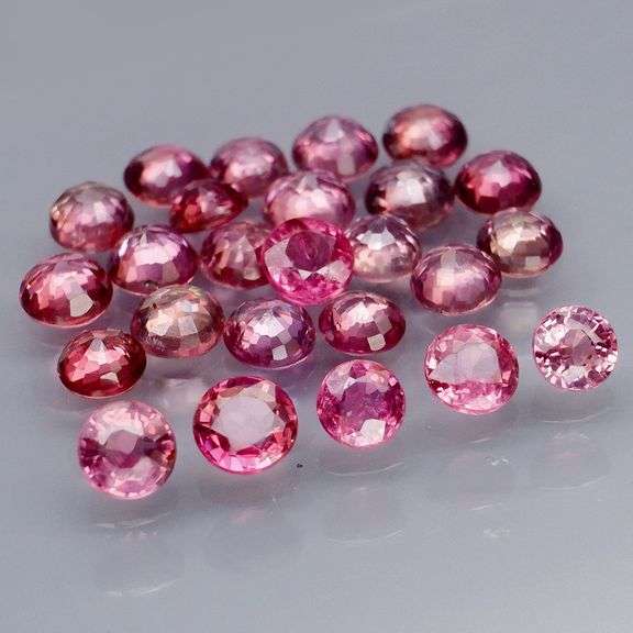 Untreated!!! 3.40ct fancy rose colored Songean Sapphire set!
