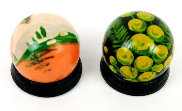 2 1920's French Molinard Concreta Perfume Solids