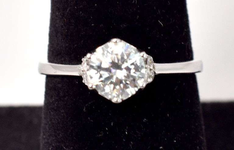 CZ and Topaz Gemstone Ring in Sterling Silver