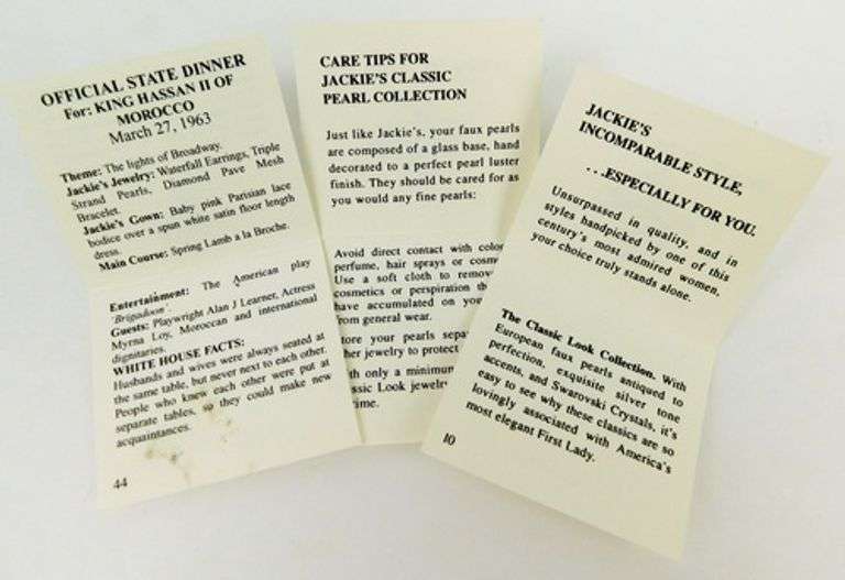 Camrose & Kross Jackie Kennedy Triple Pearl Necklace