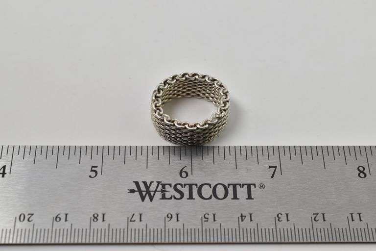 Chain Link Ring in Sterling Silver