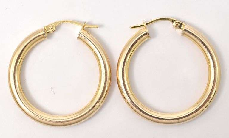 Perfect 14K Yellow Gold Earrings