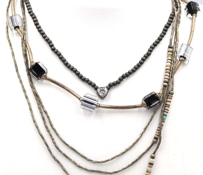 Group lot of 4 Vintage 925 sterling silver necklaces