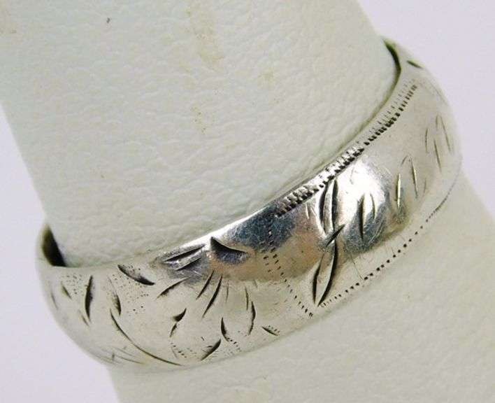 English Antique One Shilling Coin Ring, Size 5.5