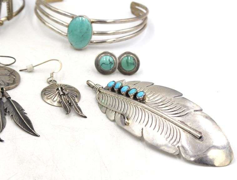 Group lot of Vintage 925 sterling silver mixed jewelry