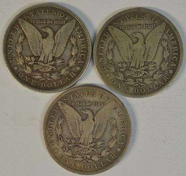 Scarce 1899-S, 1900-S, & 1901-S Morgan Silver Dollars