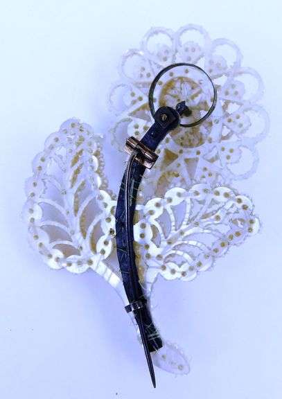 Victorian Pearl Flower Trembler Wedding Brooch