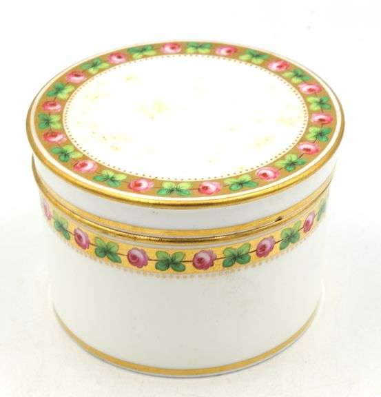 Minton Mintons Davis Collamore NY canister jar with lid