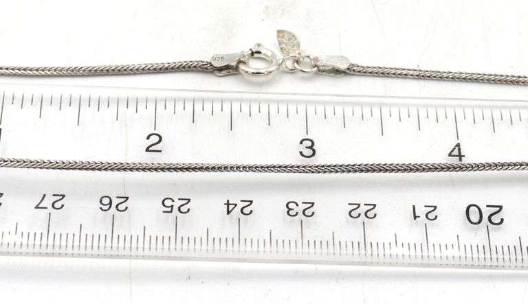 Lot of 2 925 sterling silver necklaces