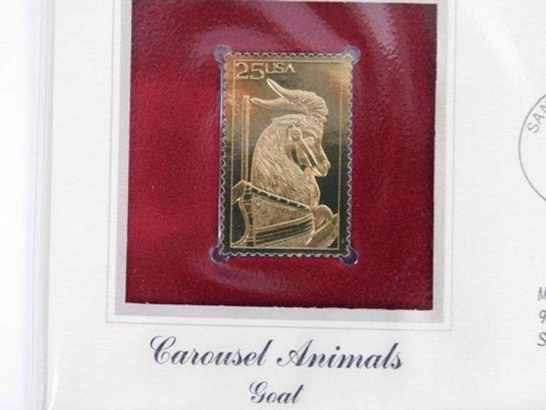 8 - 1st Day Issue Covers & 22KT Gold Foil Stamps