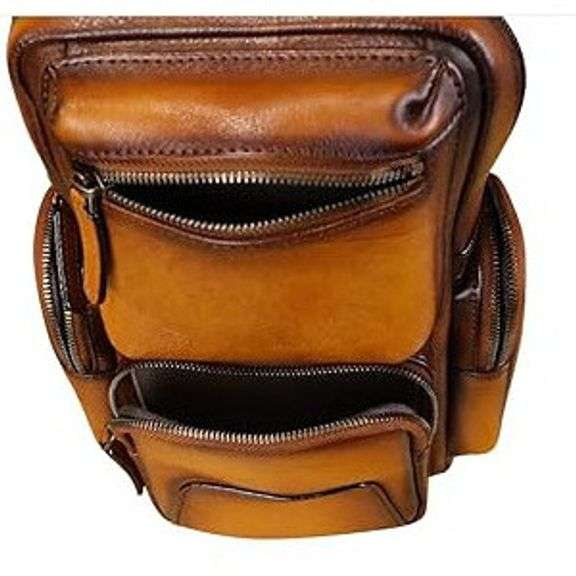 Vintage Style Handmade Genuine Leather Sling Bag