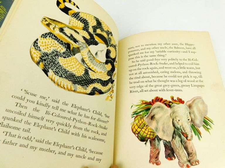3 - 1942 Rudyard Kipling Children's Books w/DJ's