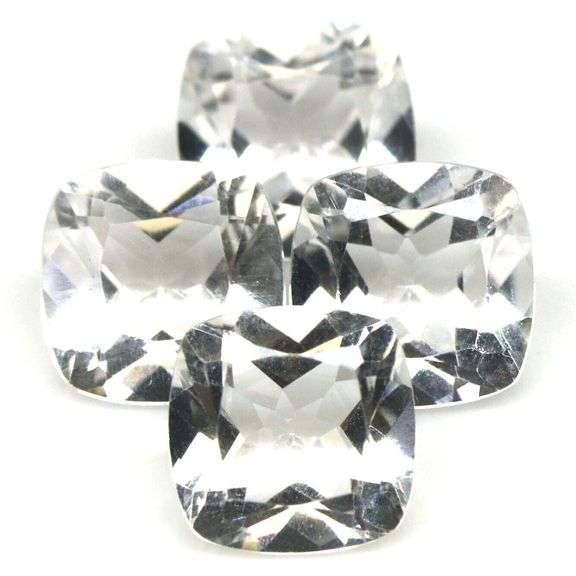 Glittering 18.98t UNHEATED diamond white Topaz set