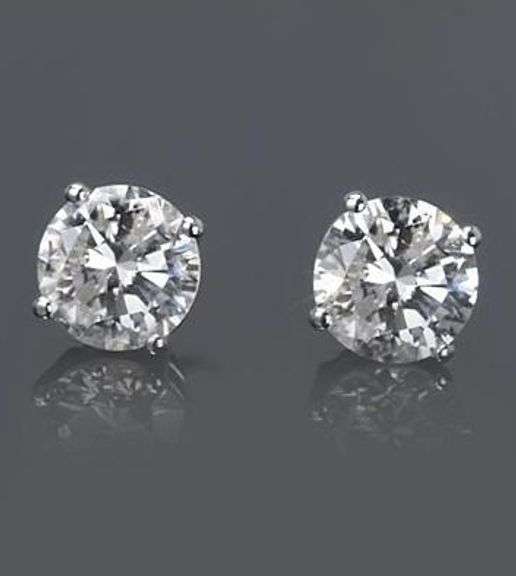 Sparkling 2.04 Ct VVs1 F-G Lab Simulated Diamond Earrings