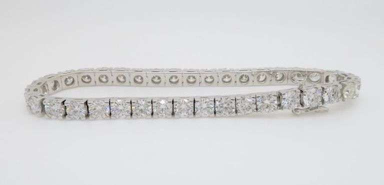 19.05CTW Earth Mined Diamond Tennis Bracelet