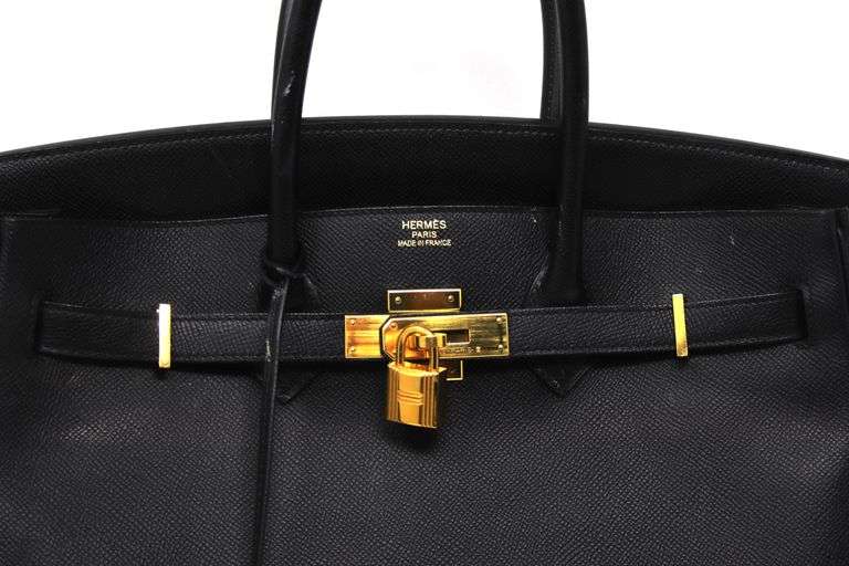 Hermes Birkin 35 black handbag