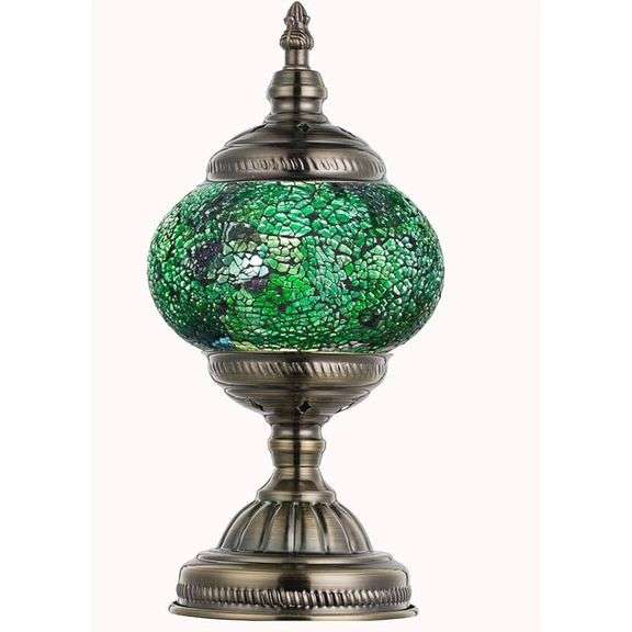 Marrakech Turkish Mosaic Lamp Vintage Green